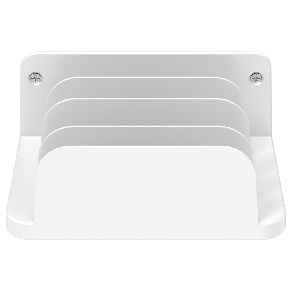 Universal Wall Mount Phone Holder for Multiple Device Tablet E-Books Phone for Watching TV Dramas and Learning White