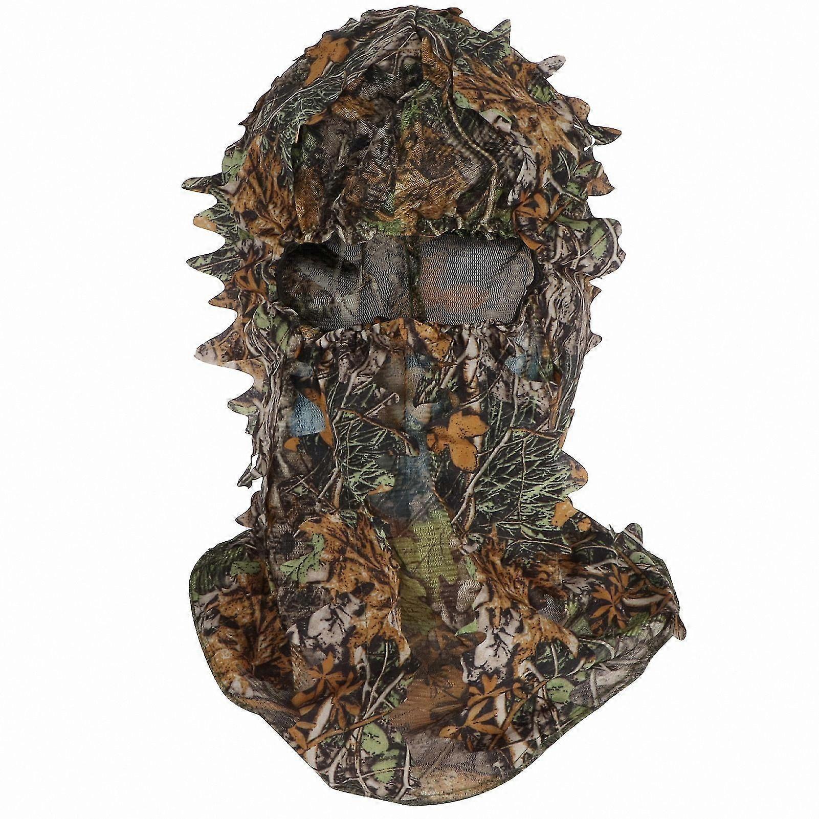 3D Camo Full Face Mask for Hunting and Outdoor Activities