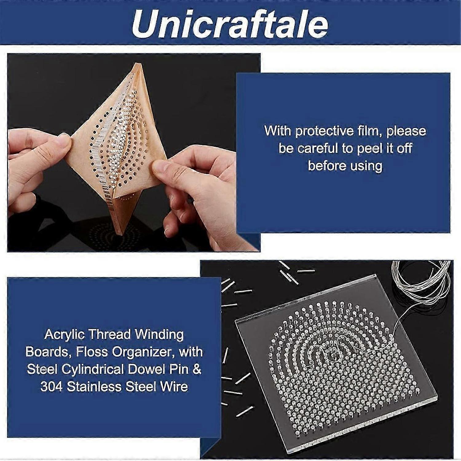 Wire Bending Jig Wire Elements Floss Organizer with Metal Pegs