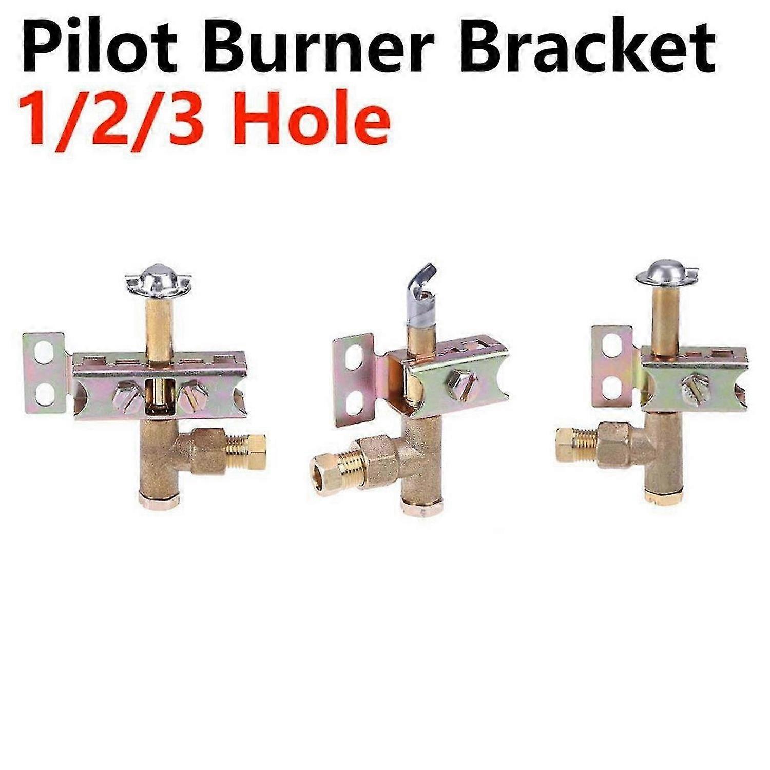 Pilot Burner One Way Flame Bracket Can Have Natural or LP Gas 3 Hole