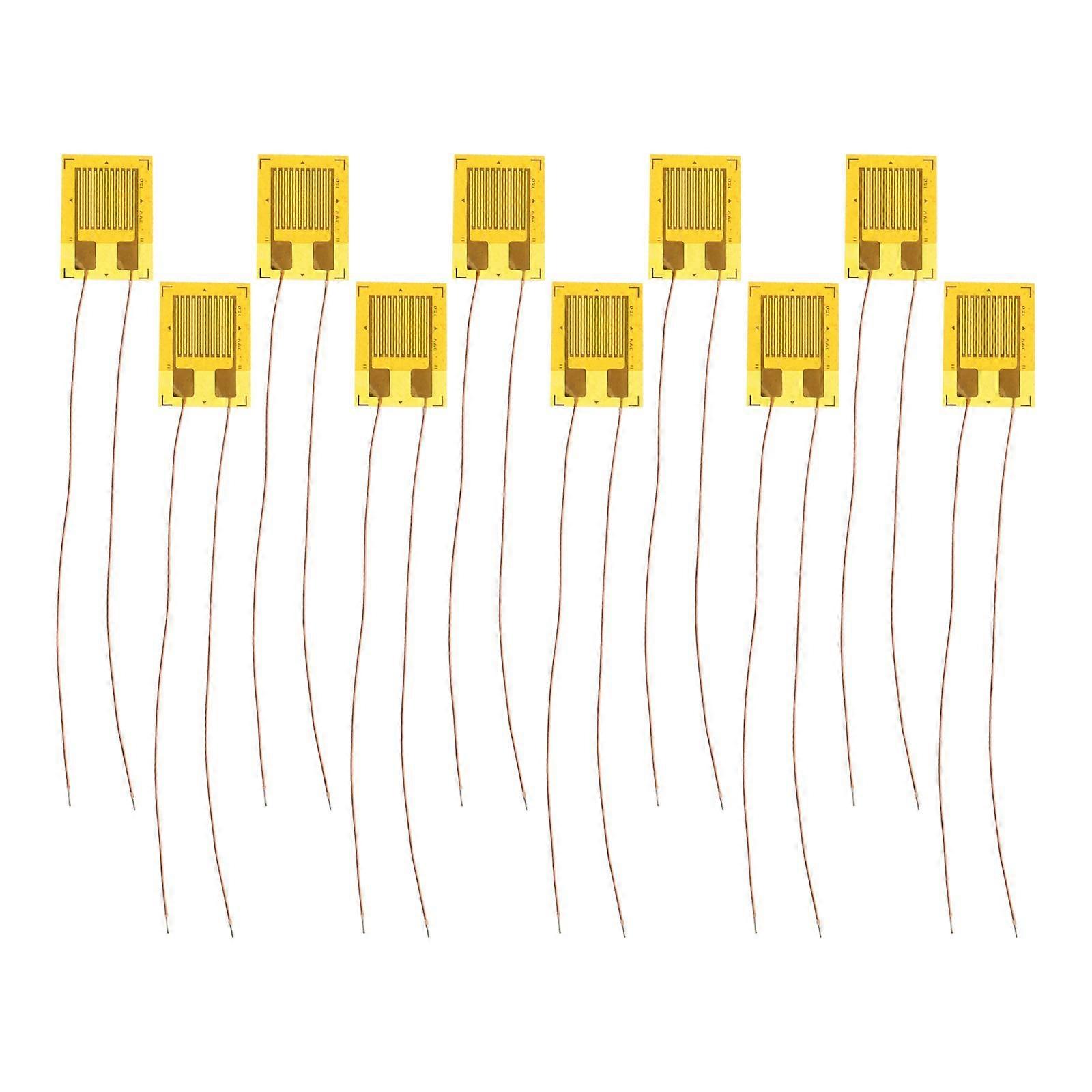 10pcs Stable Electronic Strain Gauges Load Cell Pressure Strain Gauge Strain Gauge Sensor Load Cell Strain Gauge Plastic Electronic Load Strain Gauge