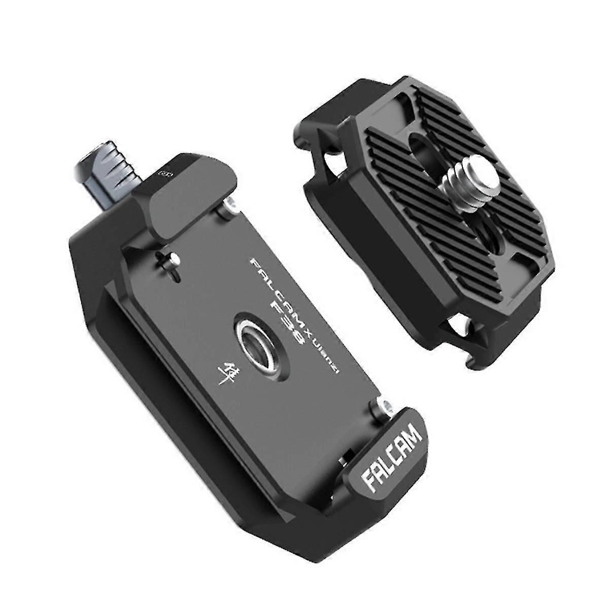 F38 Supporto per tracolla per fotocamera Kit sgancio rapido Piastra + Base per zaino V2 Top a sgancio a forma di T