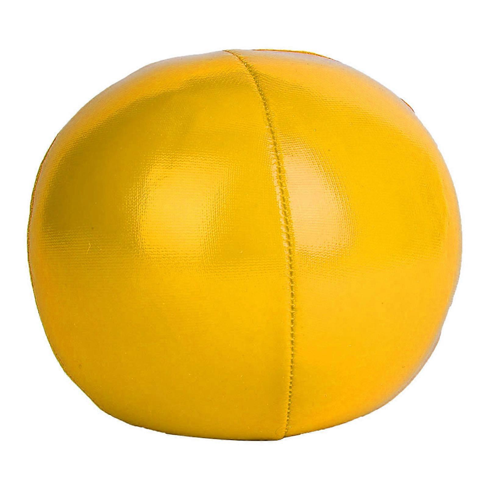 3 Pcs PU Juggling Balls Set, 6.3cm, Lightweight, Yellow