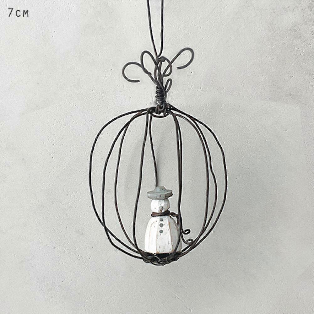 3500E Wire bauble-Snowman
