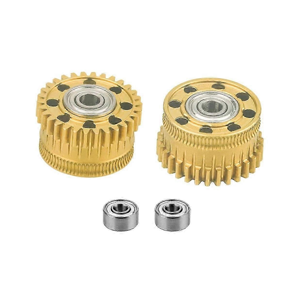 Gold K2 Extruder Gear,K2 Plus Extruder Xirbbo Upgrade Gears Kit All Metal Filament Drive Extruder G-2025