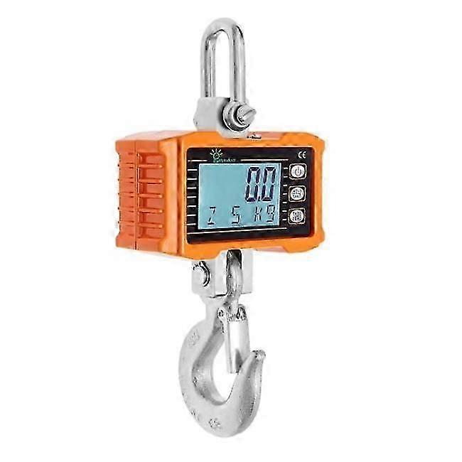 Digital Hanging Scale 1000kg/2200lb Industrial Heavy Duty Crane Scale Intelligent High Precision Electronic Crane Scale