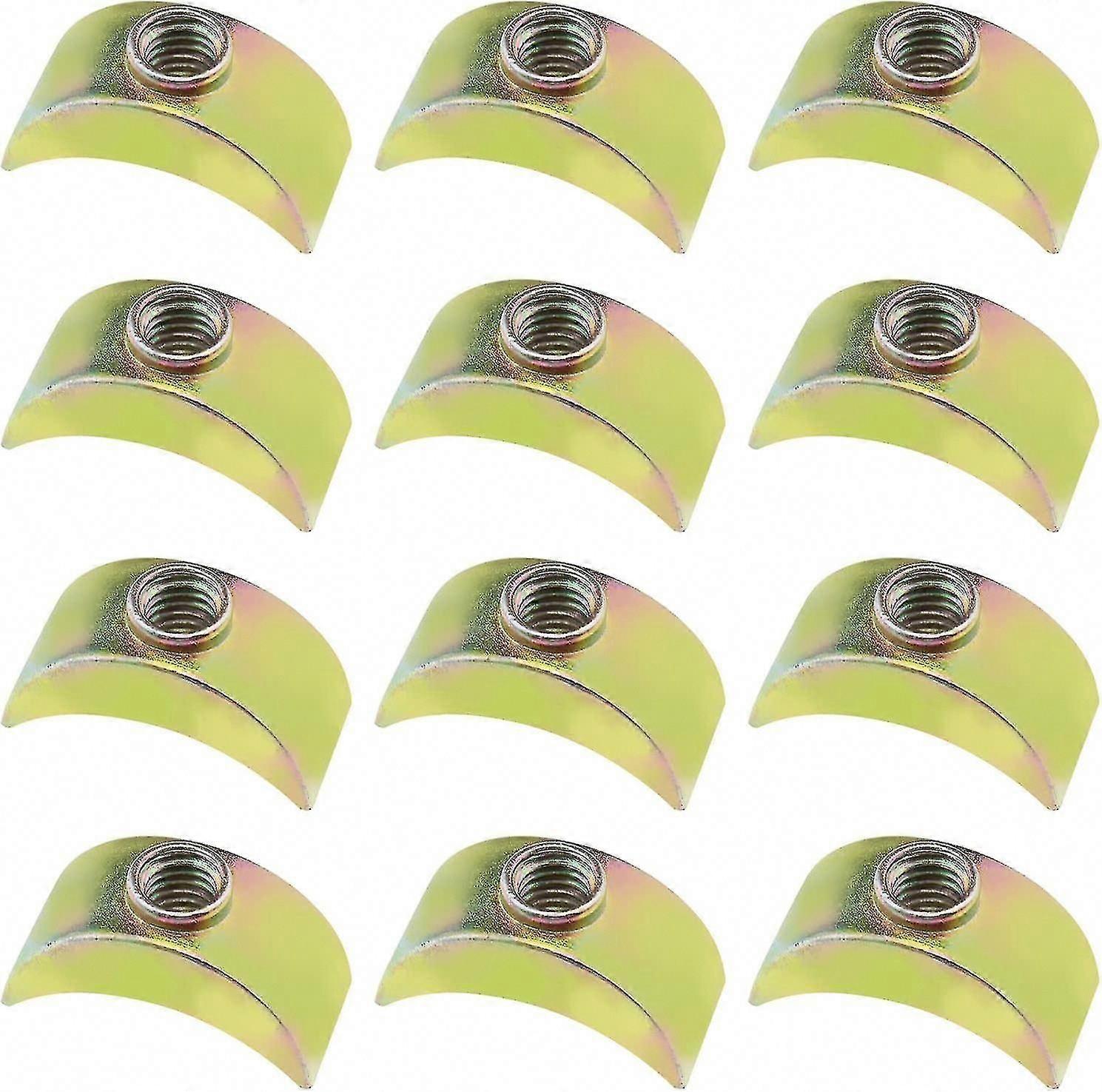 40PCS Half Moon Nuts Furniture Connector Nuts Spacer Washer for Connect Furniture Bed-Good