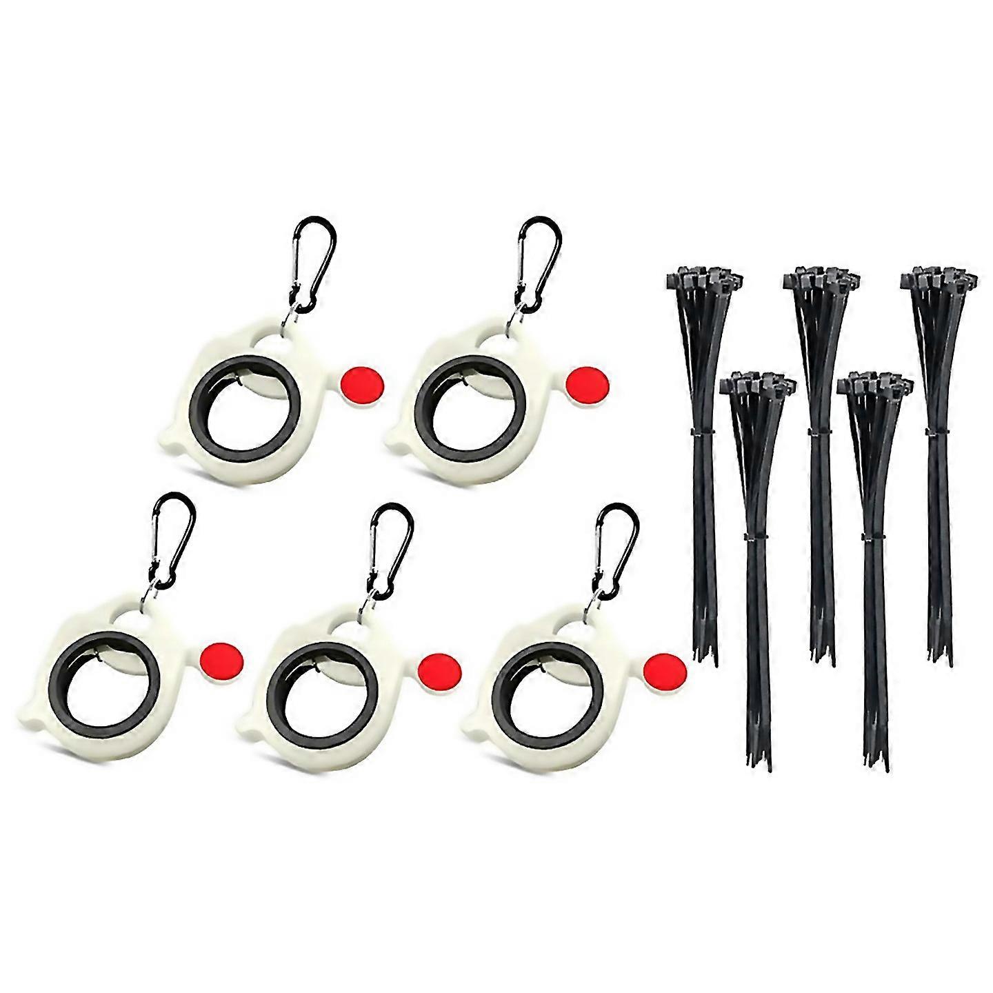 For 5pcs Cable Tie Organizer Plastic Storage Cable Tie Holder