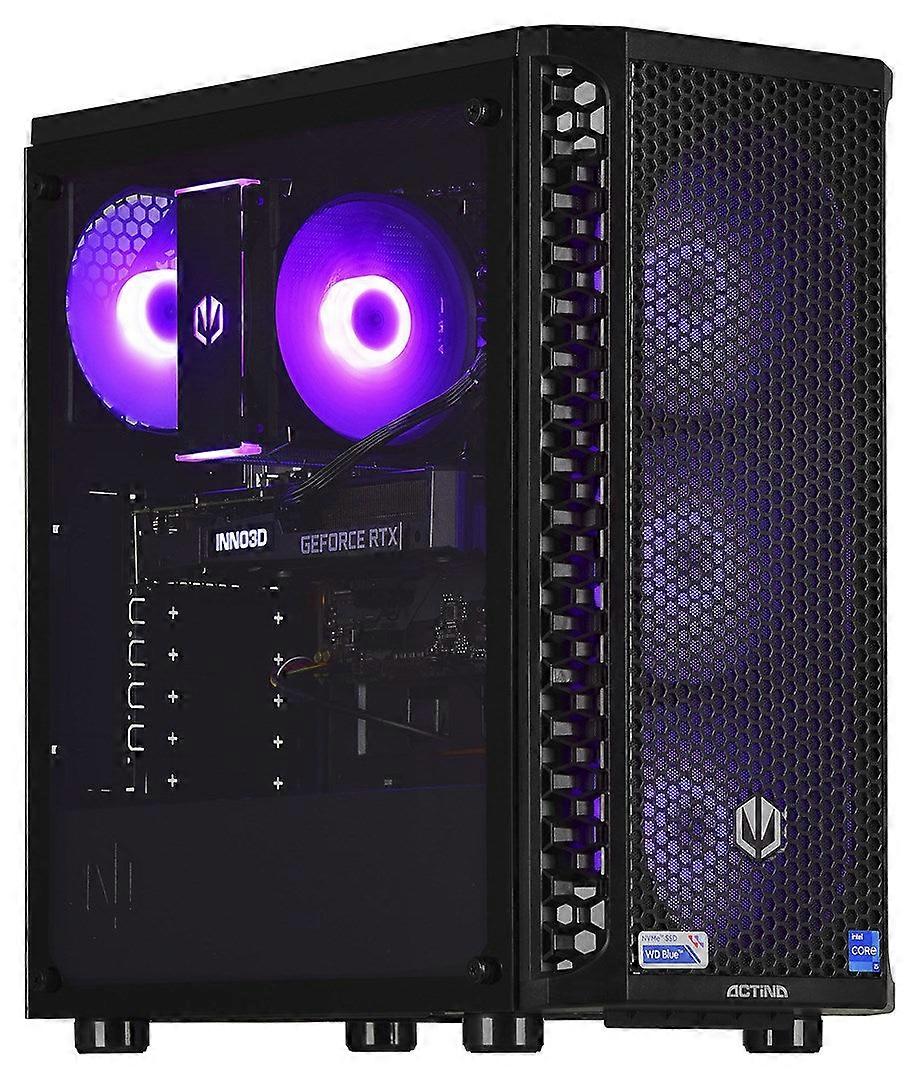 Actina 5901443335429 PC Intel® Core™ I5 I5-12400f 16 Go DDR4-SDRAM 1 To SSD Nvidia Geforce RTX 3060 Midi Tower Noir