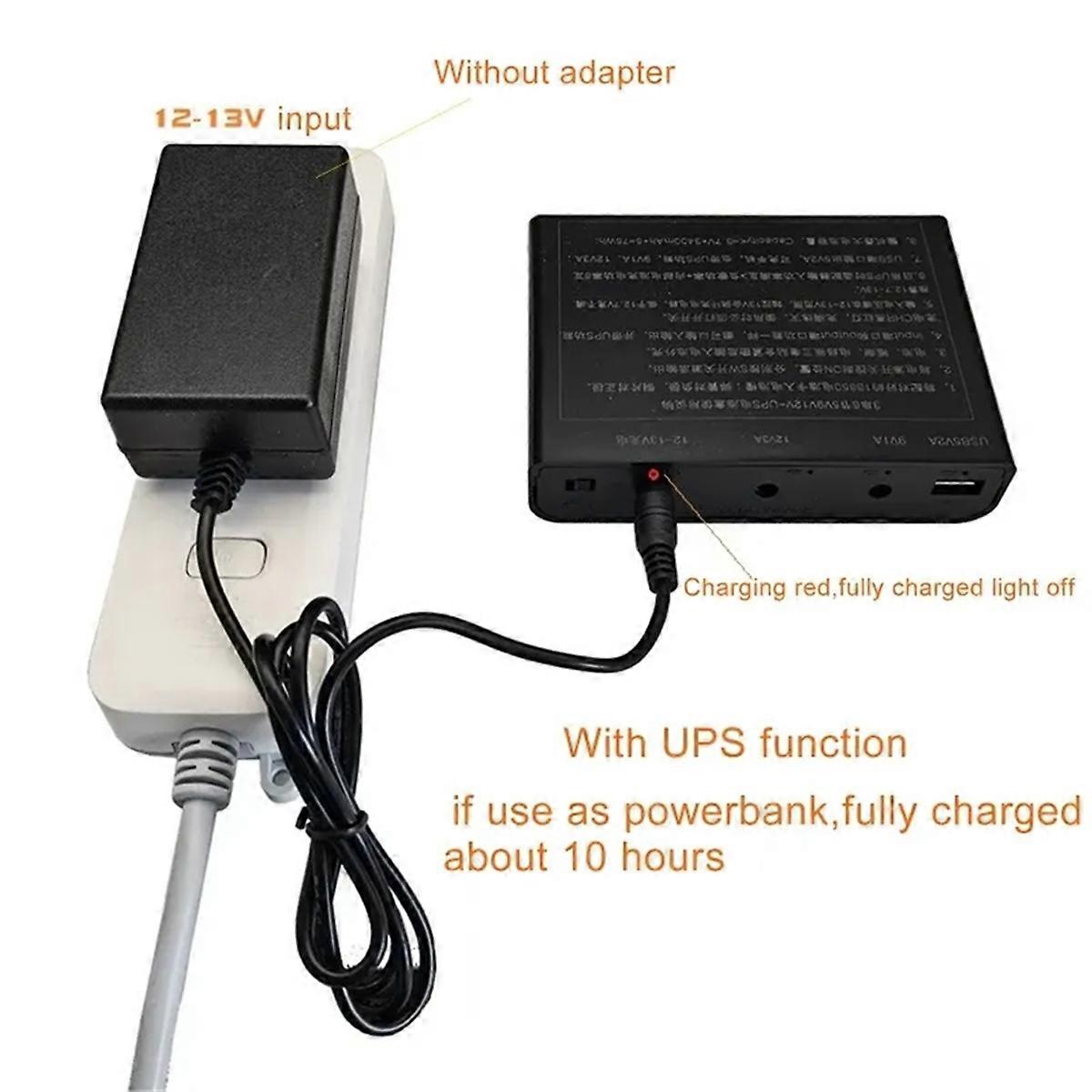 USB for DC 12V Output 6x 18650 Batteries UPS DIY Box