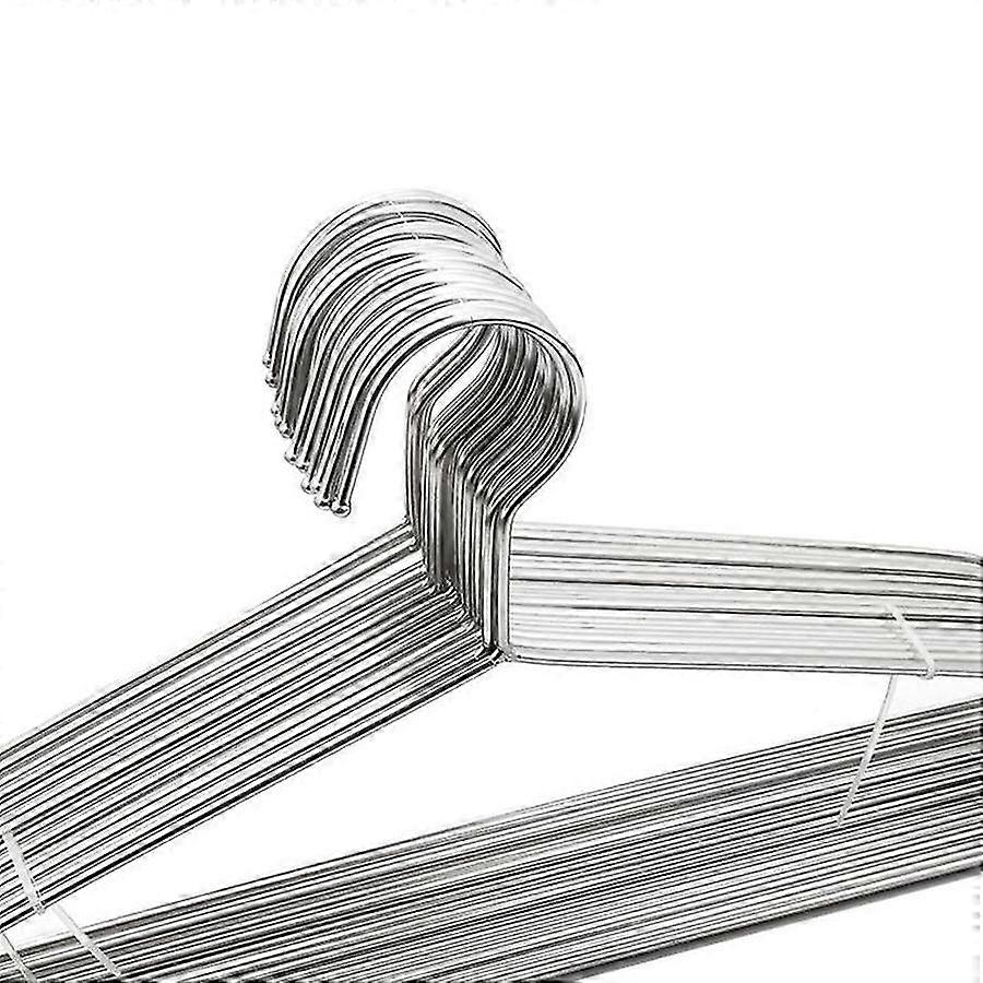 Cabides de Arame de Aço Inoxidável 20 Pack Forte Metal Cabide de 17,7 Polegadas