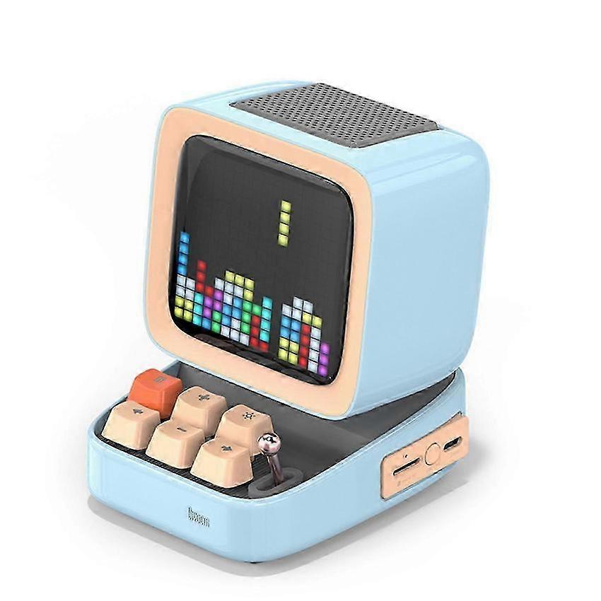 Retro Bluetooth Speaker Divoom Ditoo 16x16 LED Display Alarm Clock Game Player
