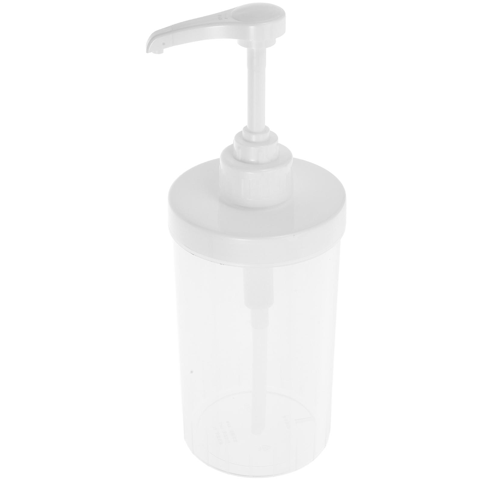 Syrup Pump Dispenser Hand Press Syrup Bottle for Storage 2Pcs