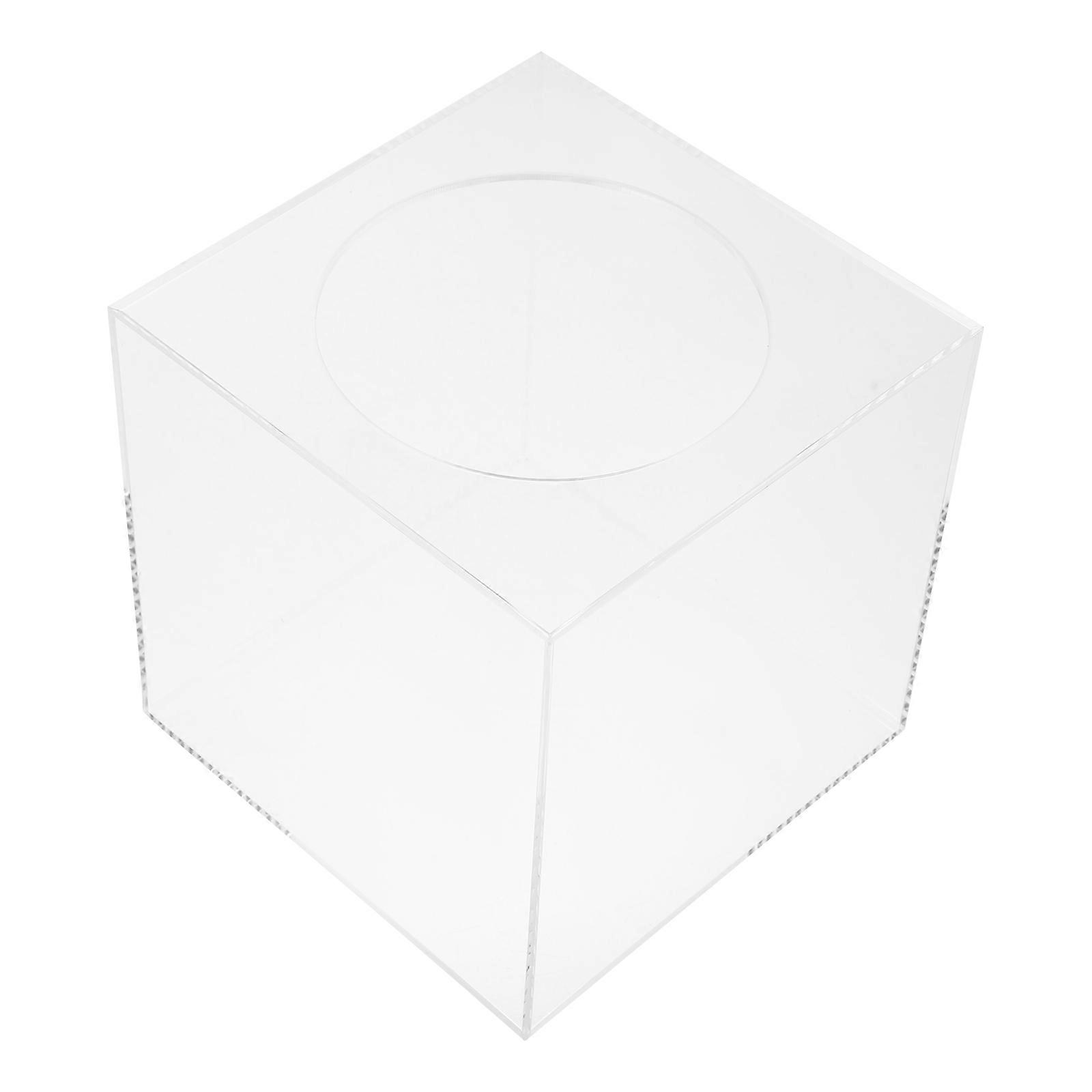 Raffle Box Transparent Box for Business 3Pcs Acrylic Storage Bin