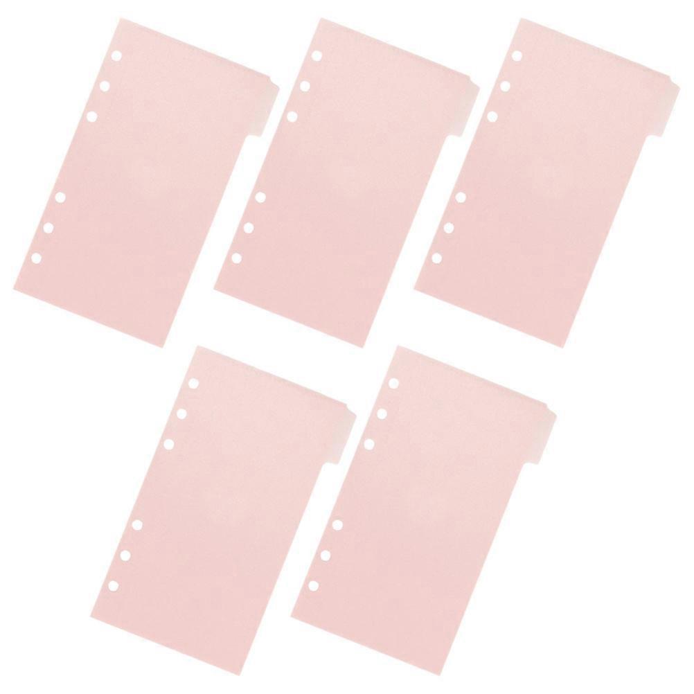 Binder Pockets Document Wallet for Book 3Sets Plastic 6 Holes Binder Folders