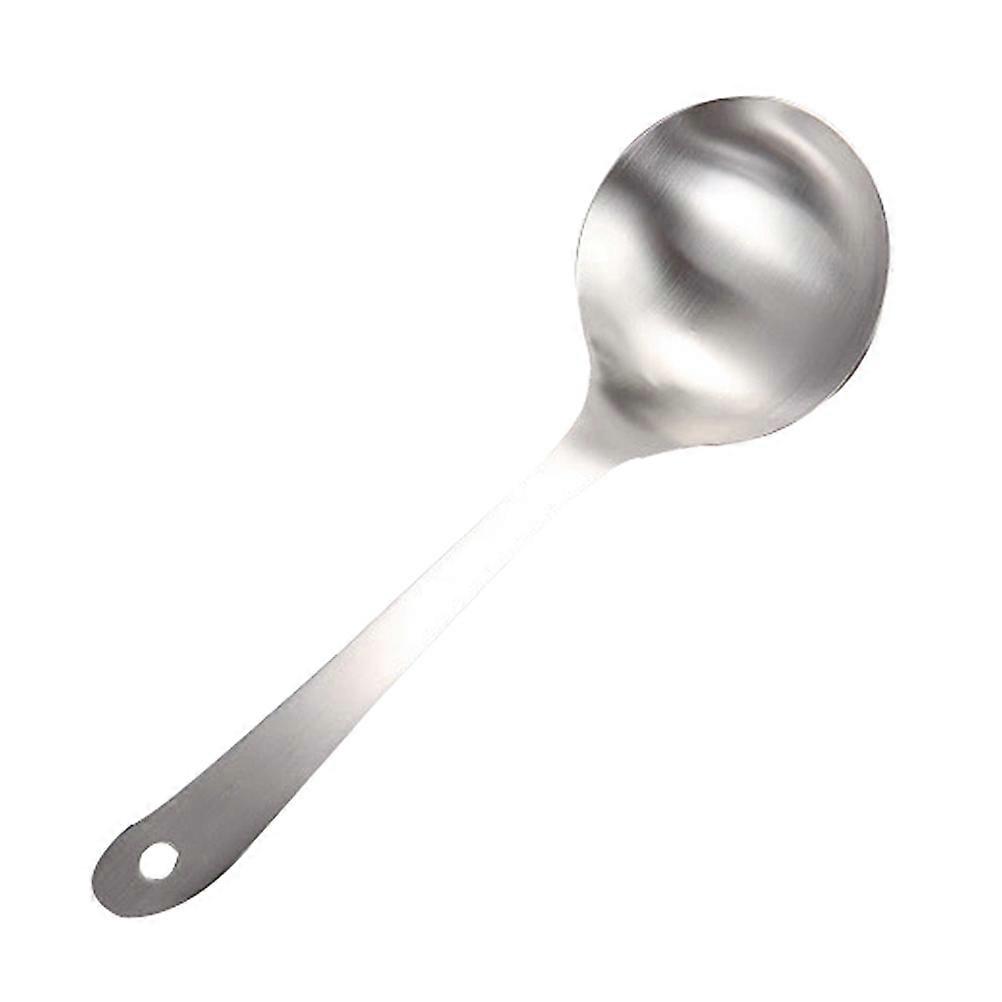 Household Steel Soup Ladle Smooth Edges Practical Meal Spoon Scooping Soup 1Set