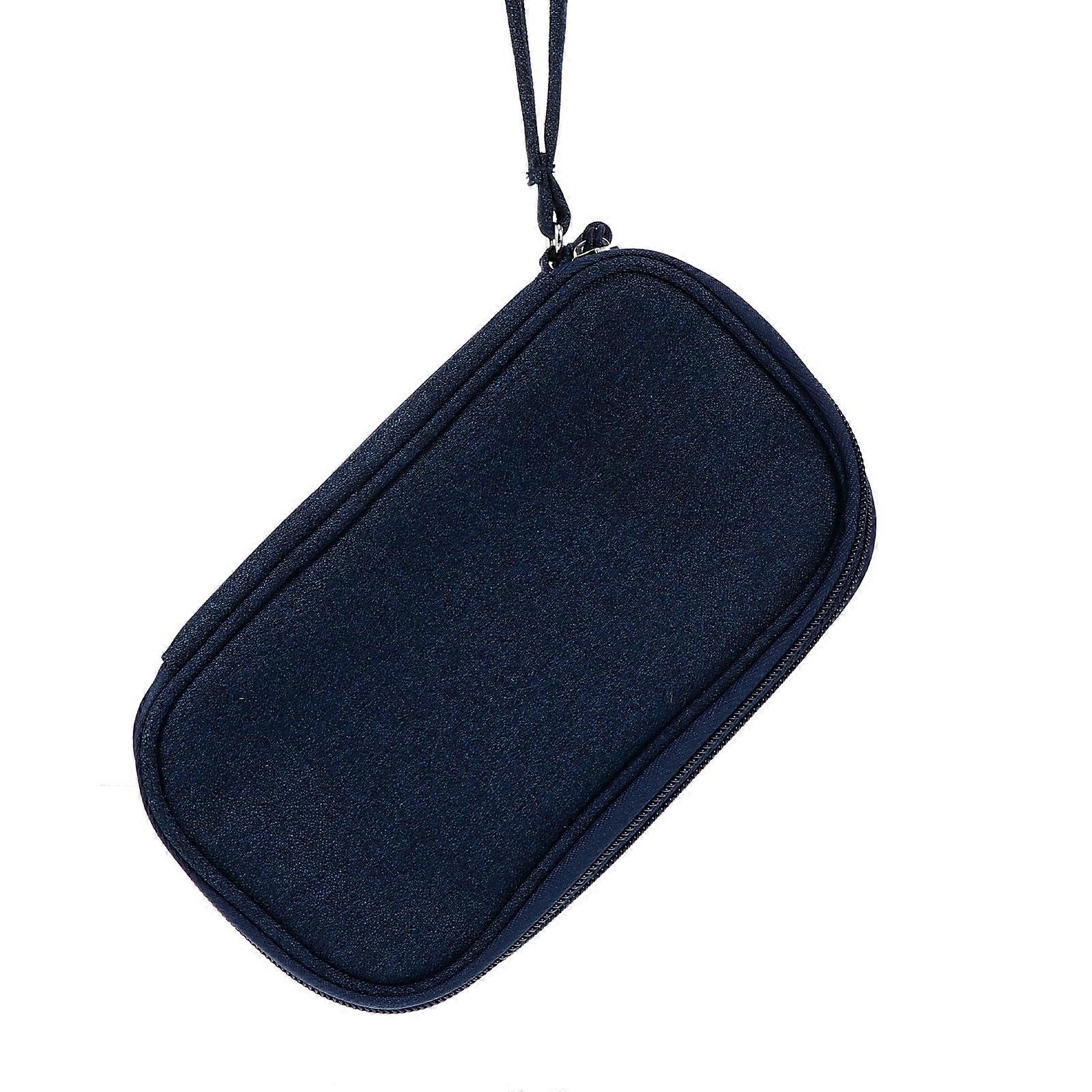 Digital Accessories Organizer Pouch for Storage Electronics 3Pcs Navy