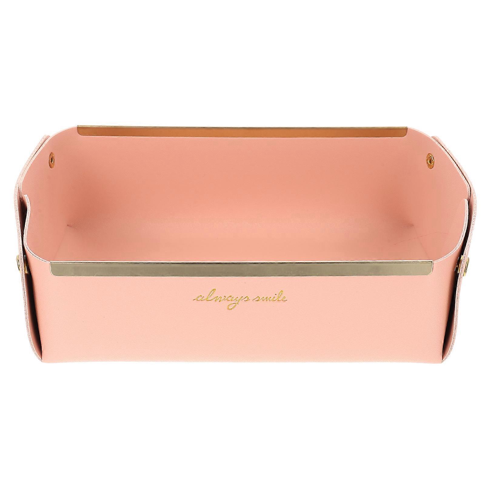 Keys Tray Desktop Storage Tray Nordic Style for Home 4Pcs Pink