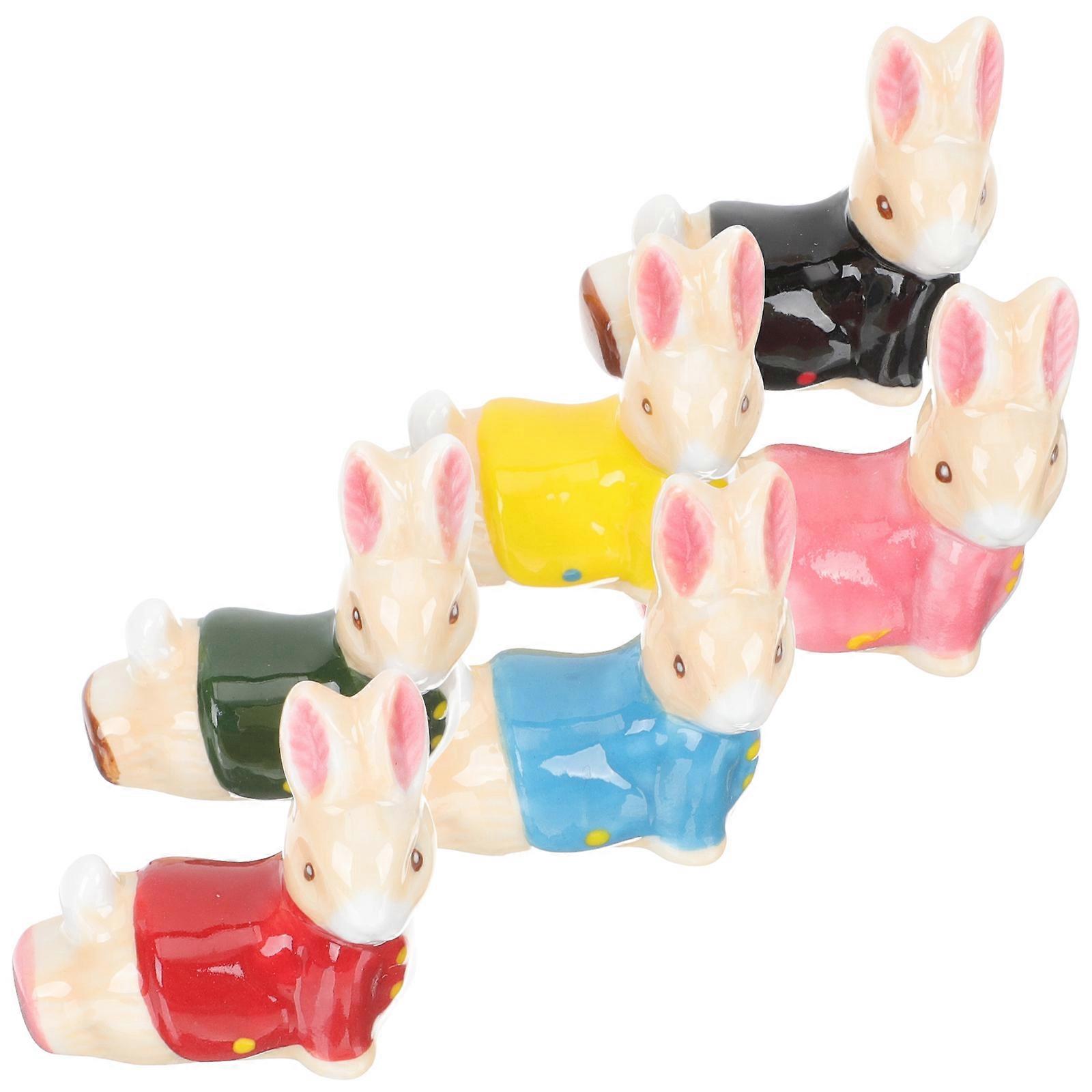 Chopsticks Holder 30Pcs Ceramic Stand Assorted Color Japanese Style Tableware Storage Dining Table Decoration