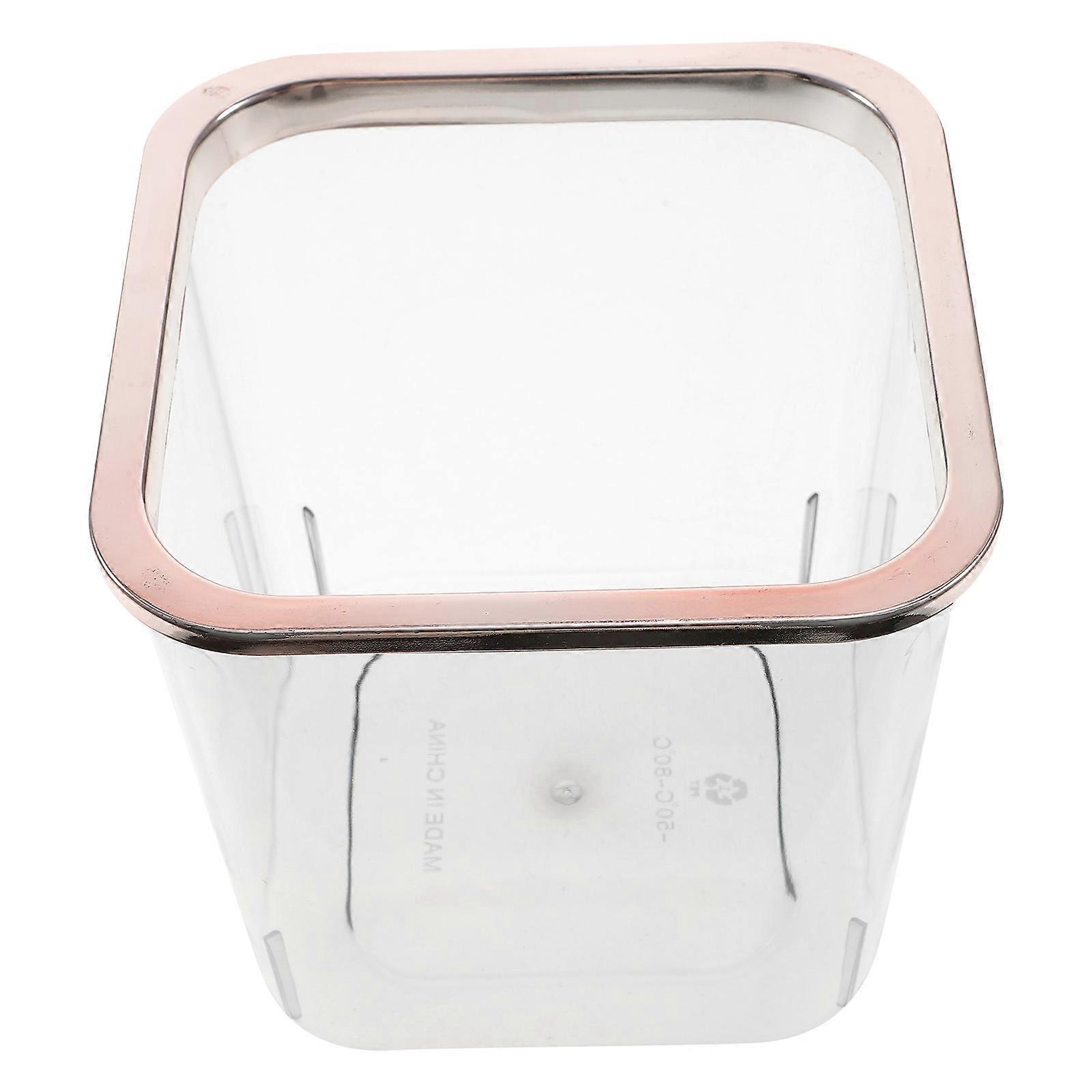 Square Household Trash Container For Bedroom Simple Waste Collection 3Pcs