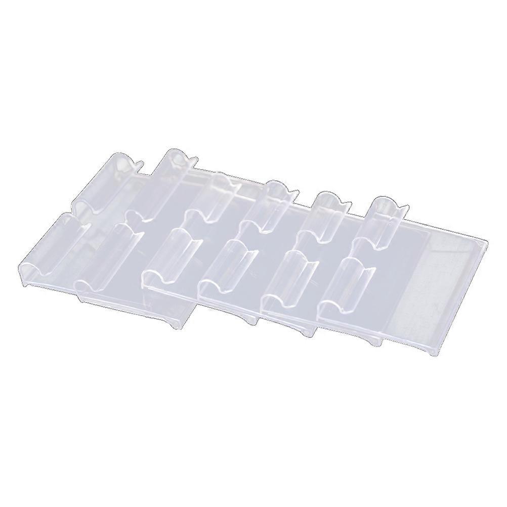 Supermarket Label Holders Clear Plastic Transparent Display Holder for Retail Store 6.00X4.20X0.50cm Easy Reading 10Pcs