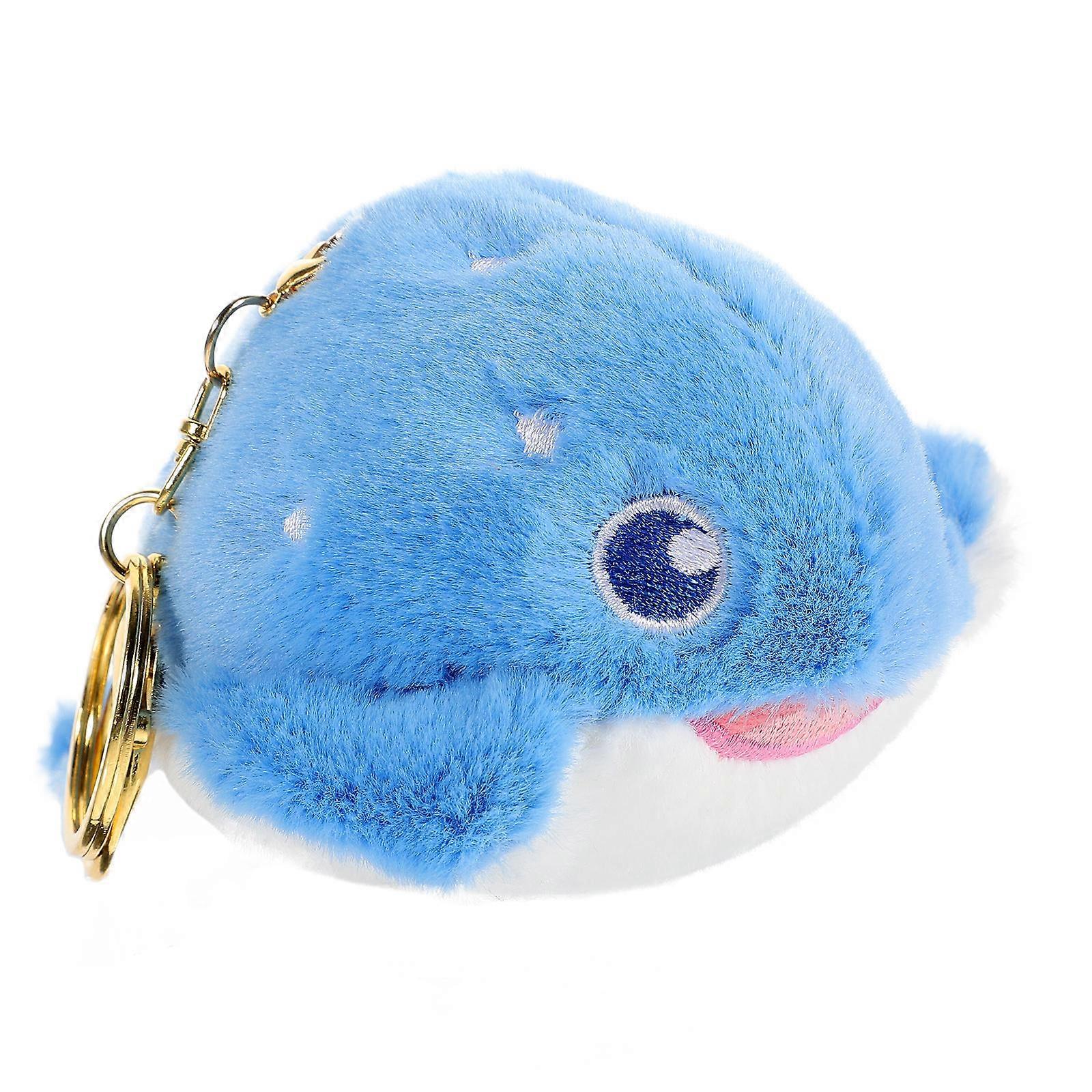 Adorable Plush Fish Key Chain Decorative Pendant For Thanksgiving Birthday Friends In Multi Color 5Pcs