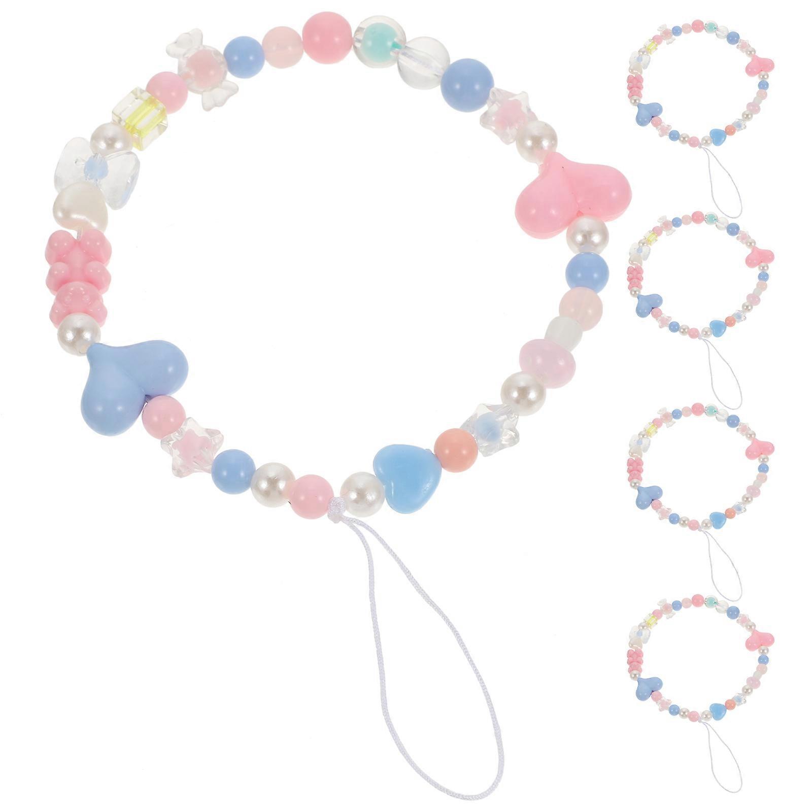 Mobile Phone Decor Beaded Phone Strap for Decor 10Pcs