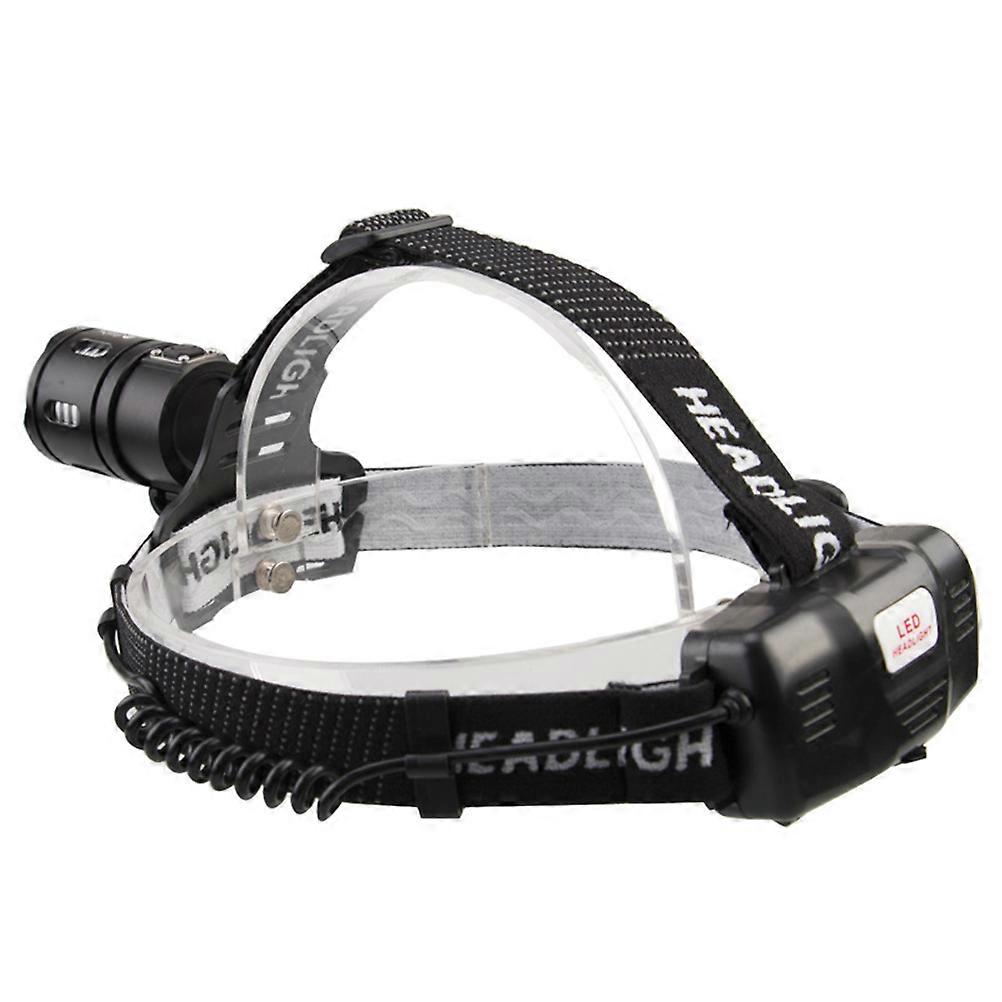 Outdoor Headlamp LED Headlight for Jogging Running 2Pcs Black