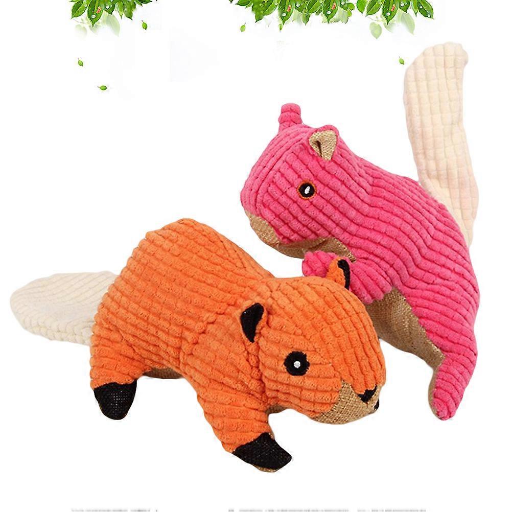 Teeth Clean Toy for Dog Plush Cotton Toys with Squeaky Sound 4Pcs