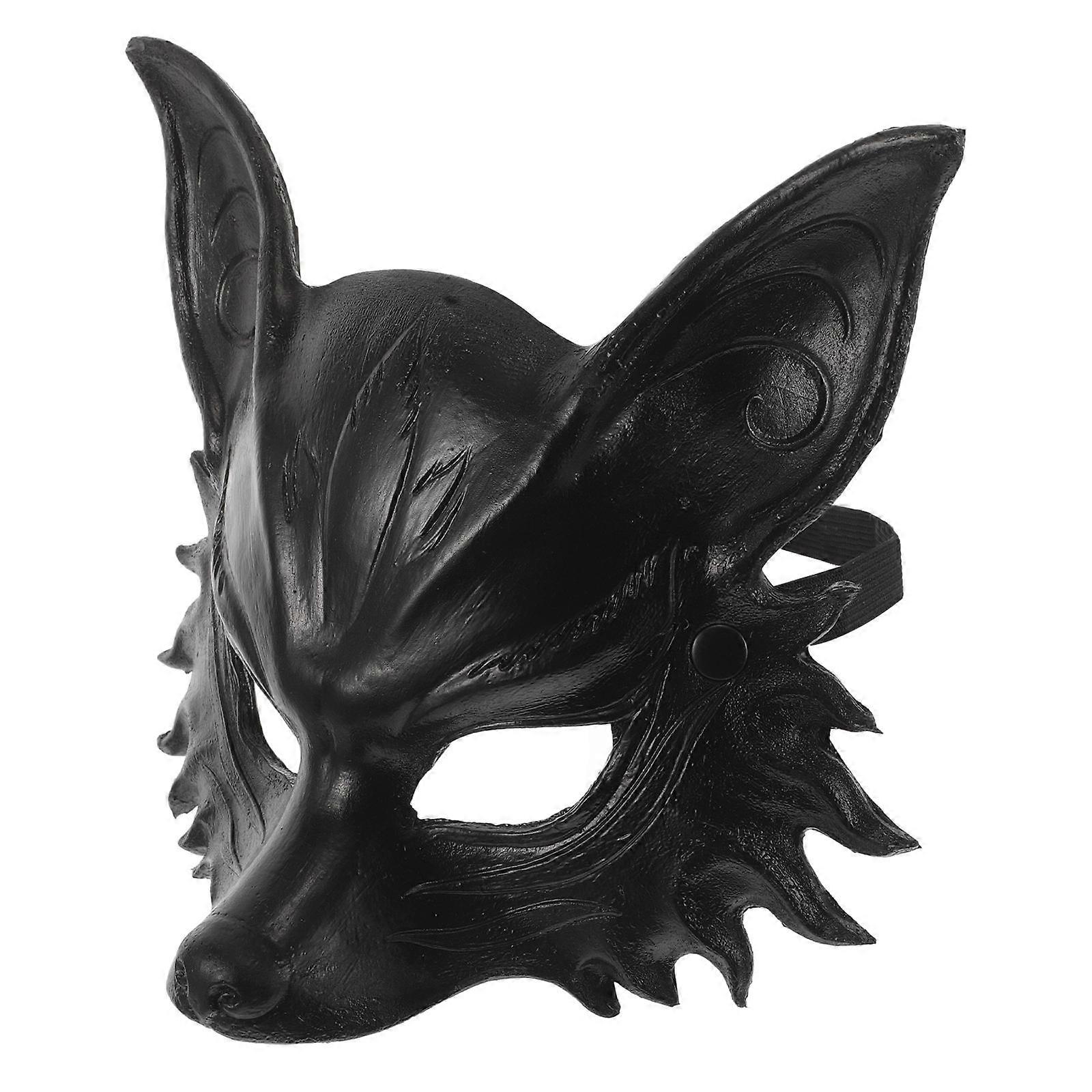 Animal Face Mask Wolf Mask for Party Use 4Pcs Set Lightweight PU