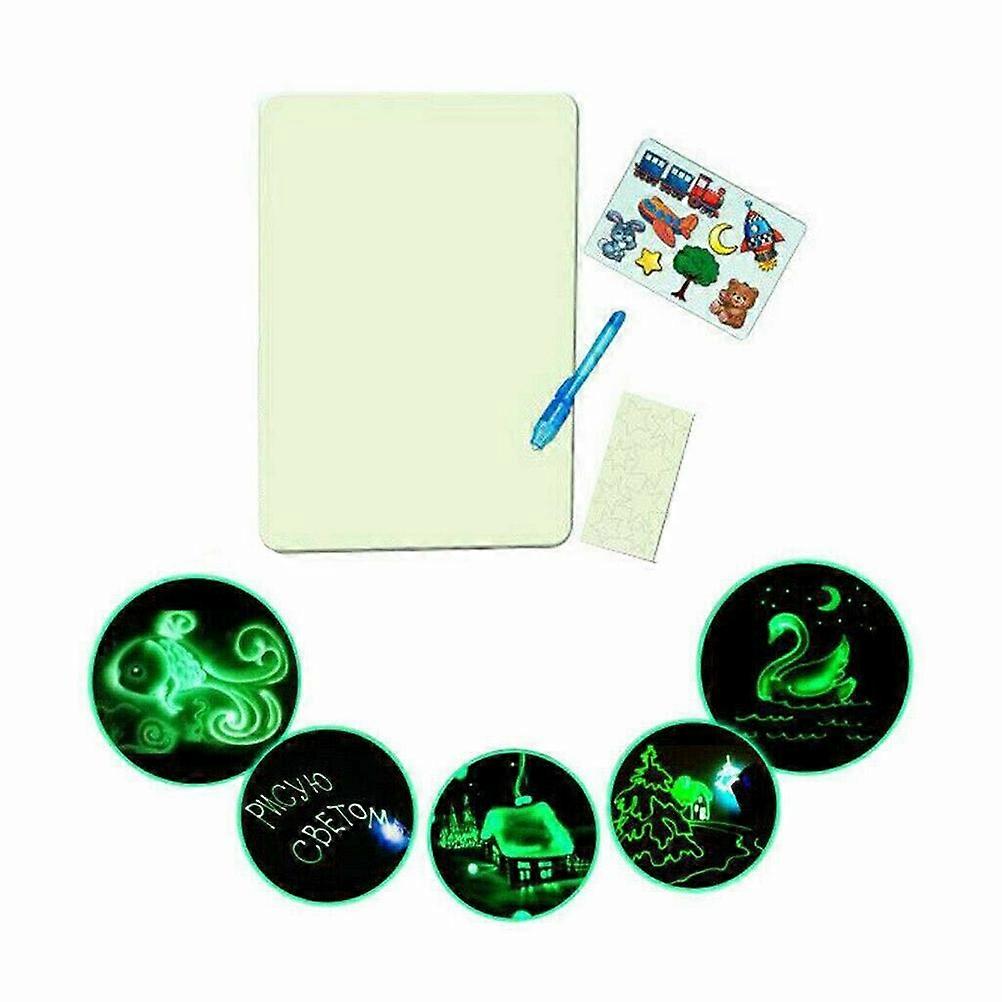 Children's Nightlight Drawing Board Glow Graffiti Board A3 Size Suitable For Kindergarten And Home Use 3Pcs