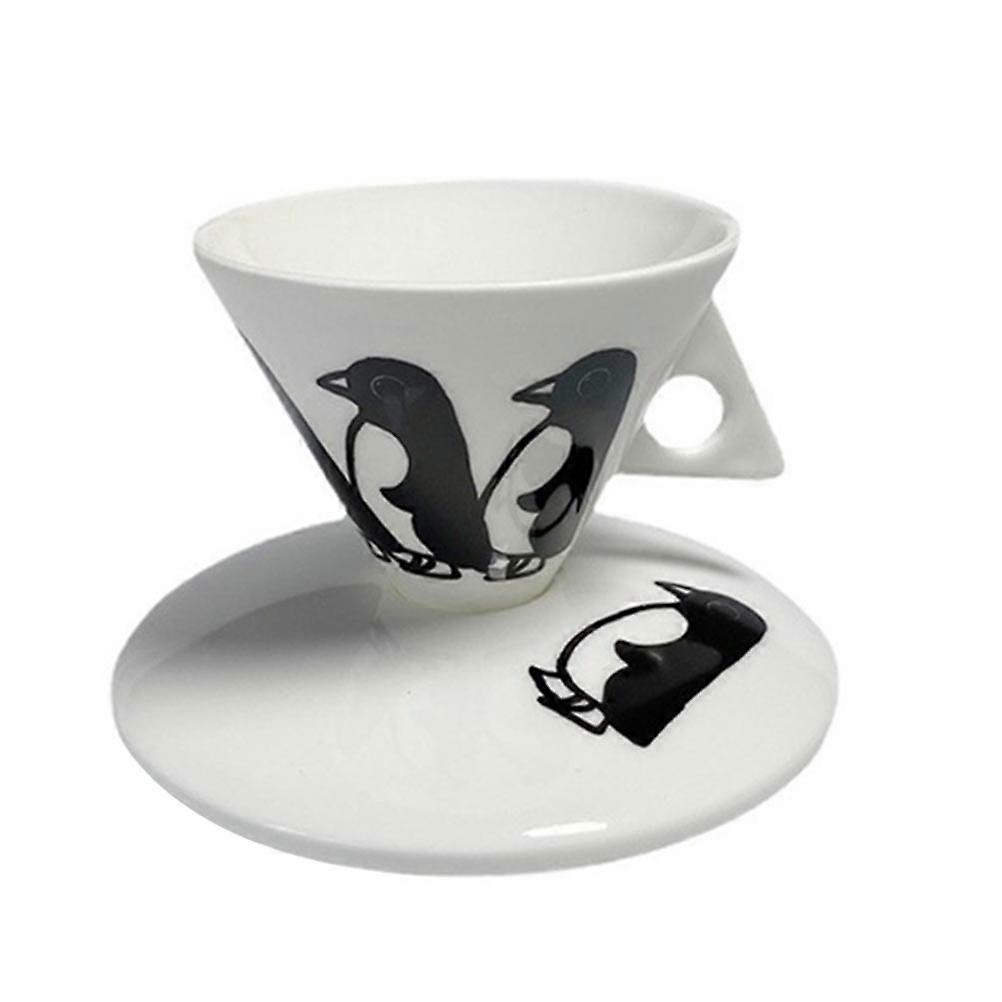 Cup with Saucer for Coffee Use 1Set Ceramic Design