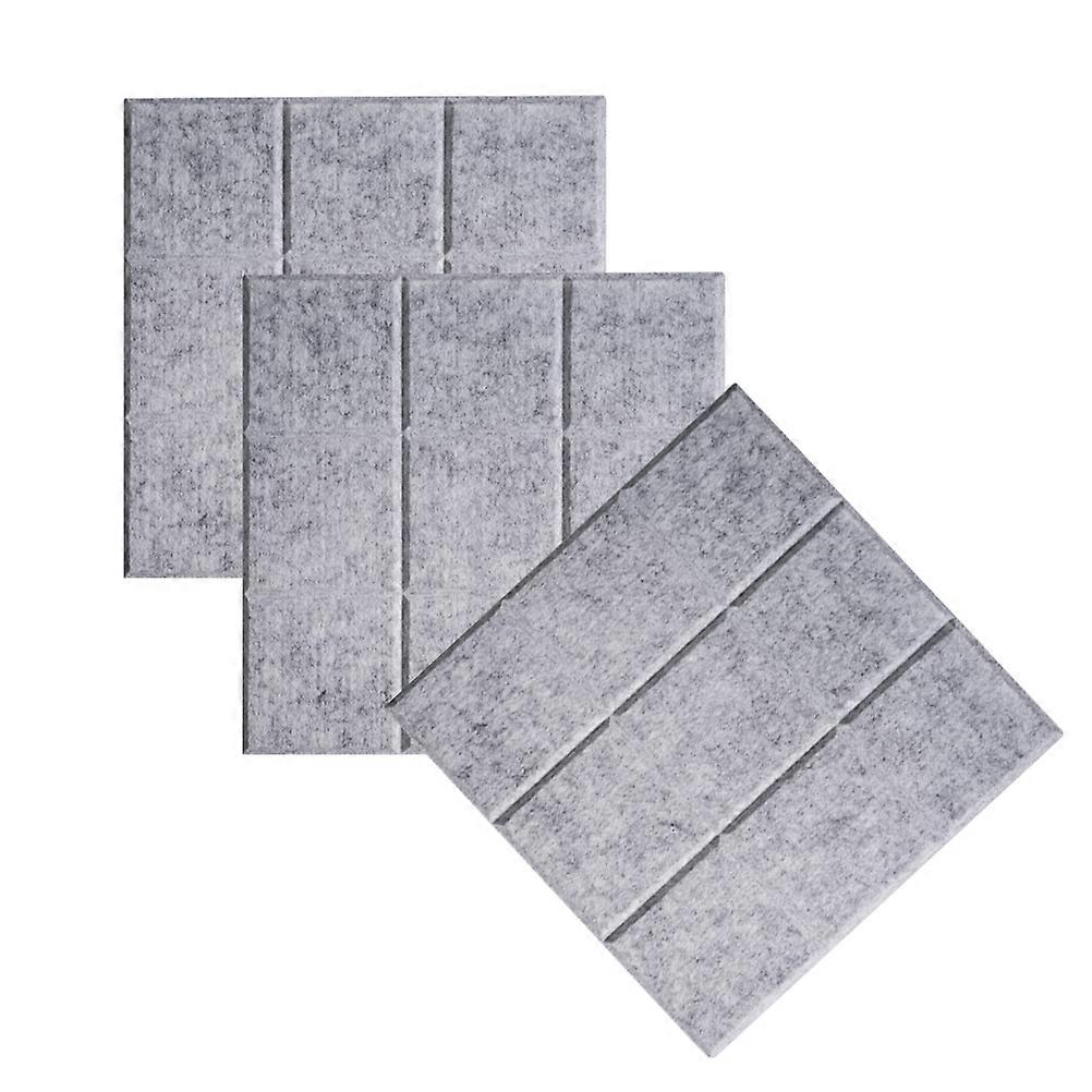 Grey Felt Message Board for Wall Artworks 3Pcs DIY Stereoscopic Decoration