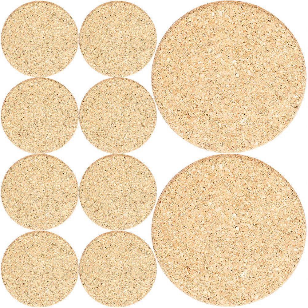 Flowerpot Cork Mats Round Planter Coasters for Garden Use 30Pcs