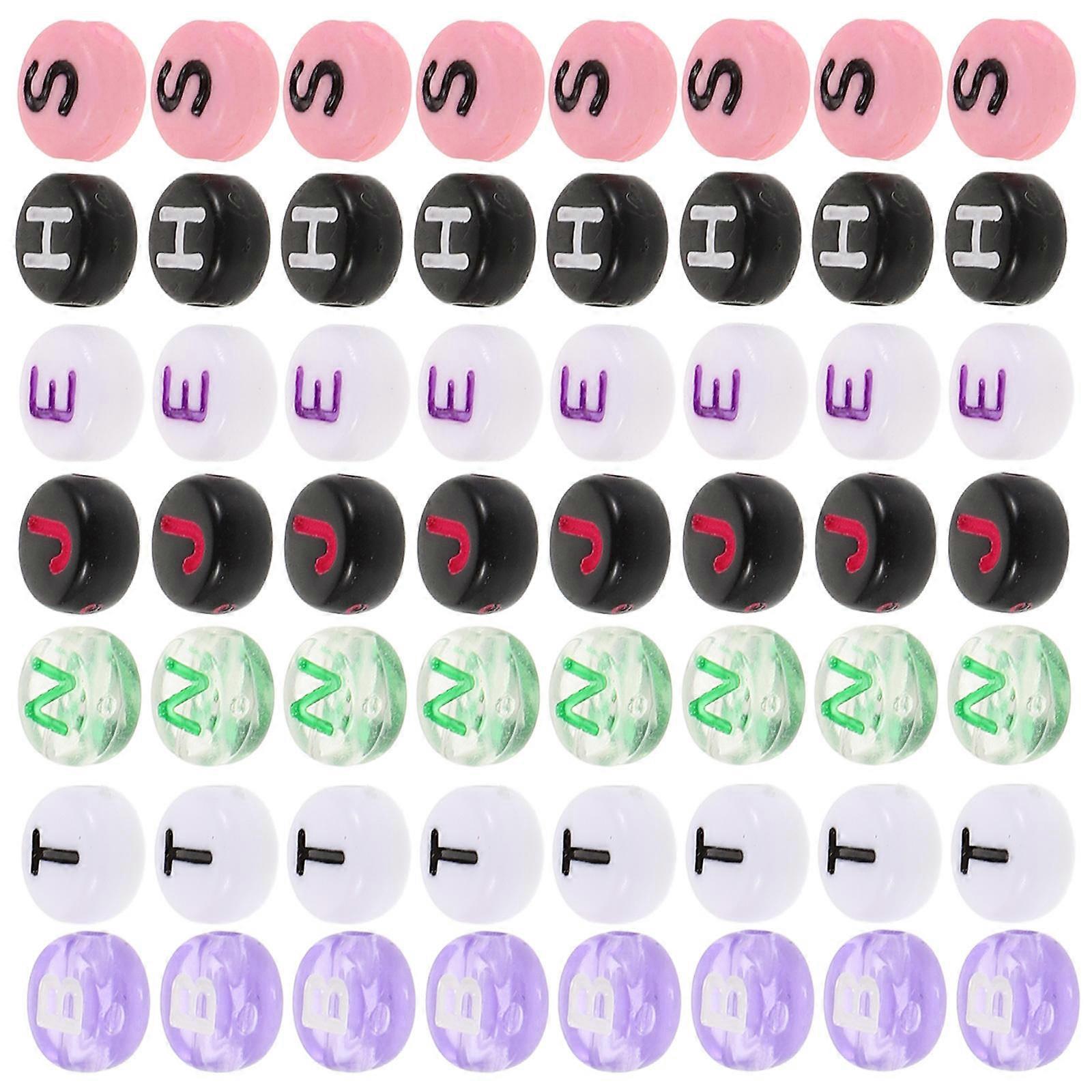 Assorted Color Alphabet Letter Beads Acrylic for Bracelet Making 3500Pcs
