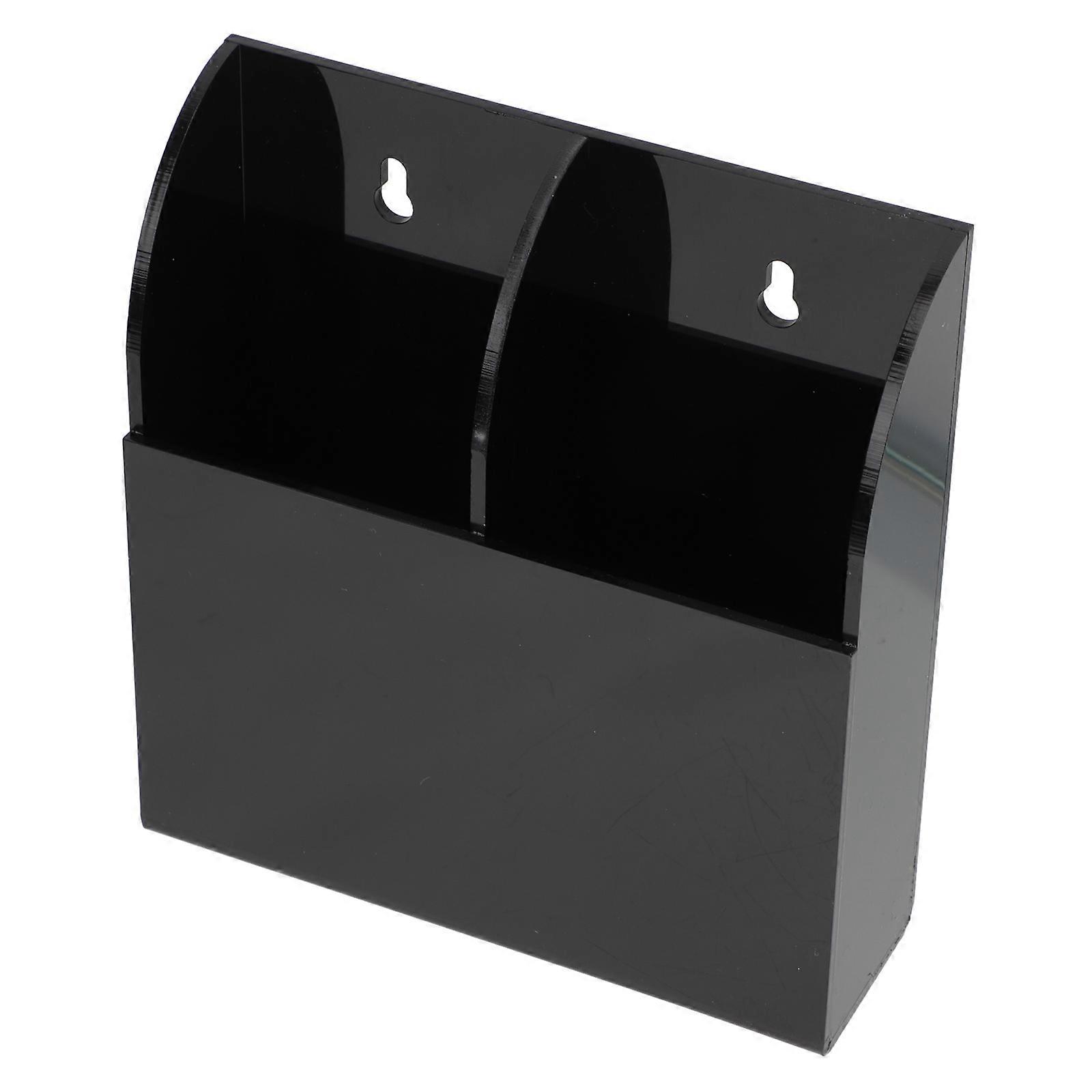 Remote Holder Acrylic Storage Box for 2Pcs Remote Controller Use