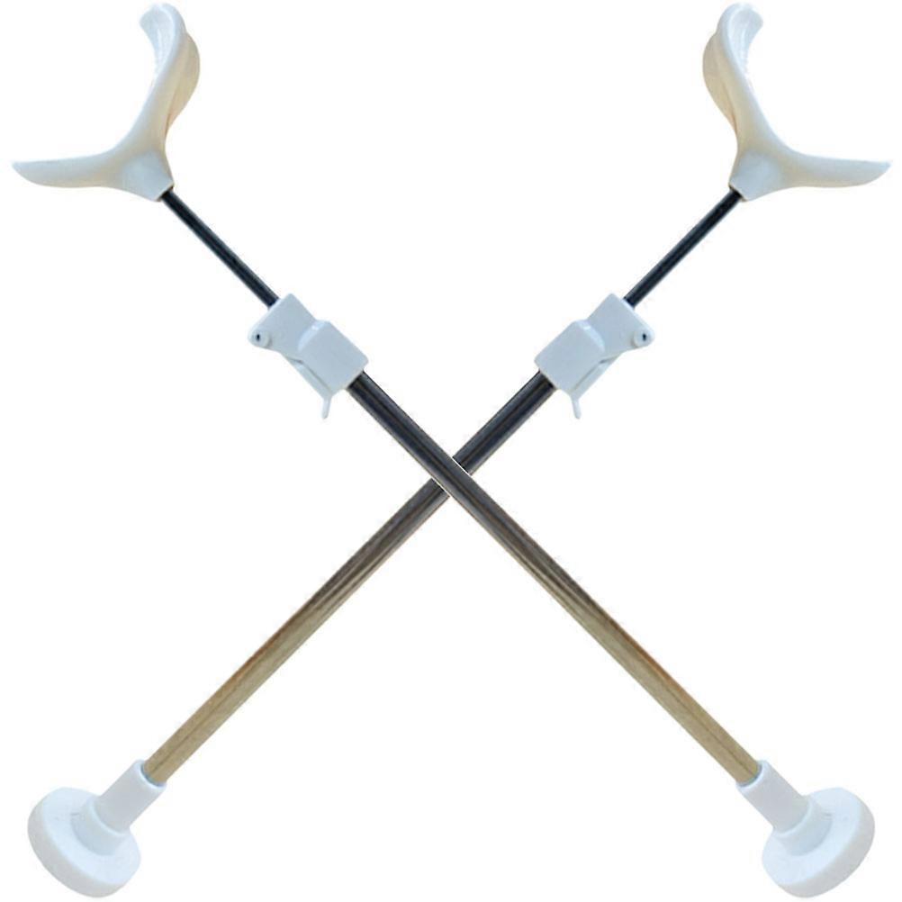 White Adjustable Doll Support Stands Plastic Alloy for Display 2Pcs