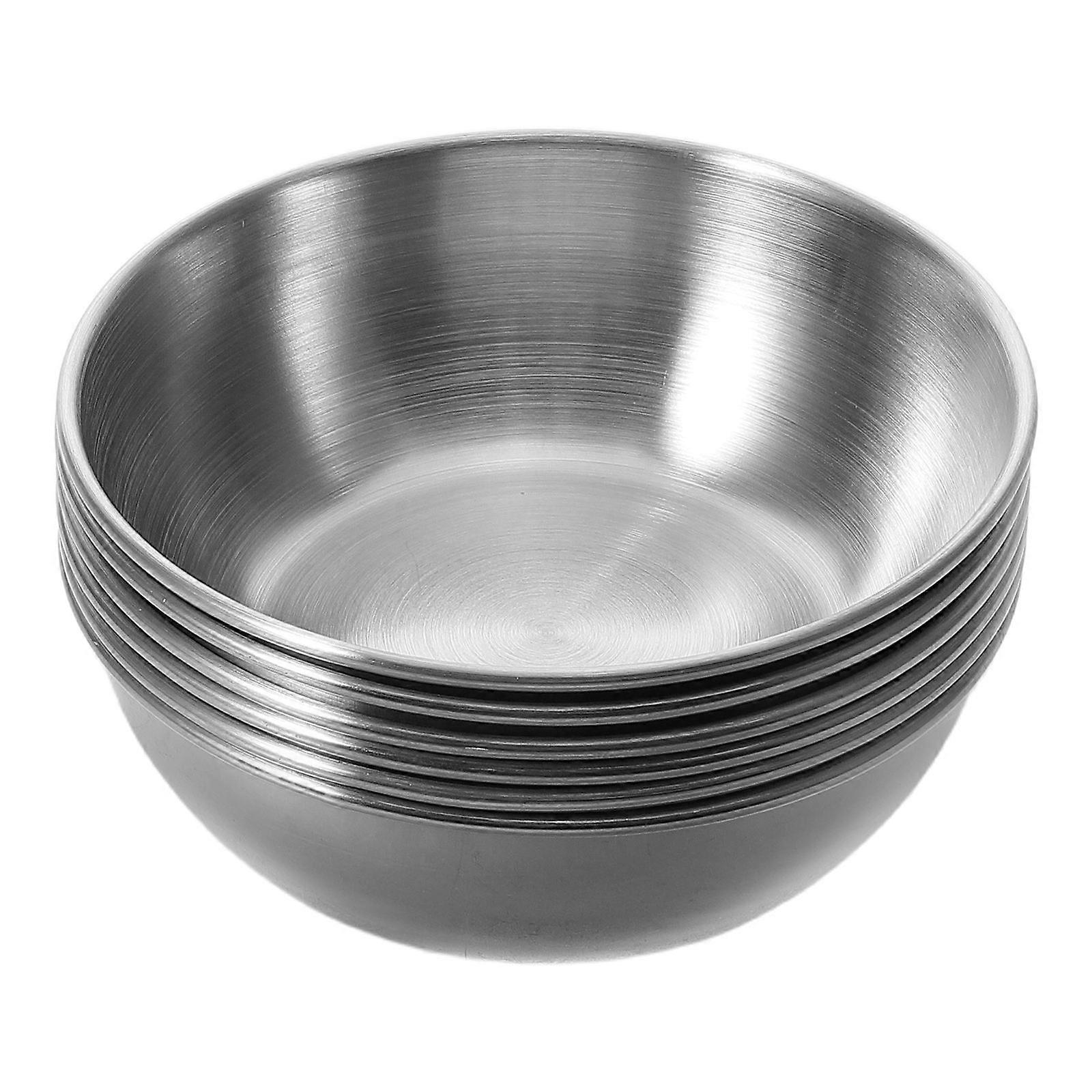 Stainless Steel Ramekins for Dipping Sauce with 18Pcs Set Silver