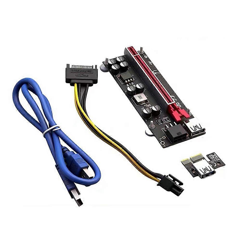 PCI-E Riser Graphics Card Adapter PCIE X1 to X16 Extender PCI-Express Riser Cable USB 3.0 for Desktop Computer
