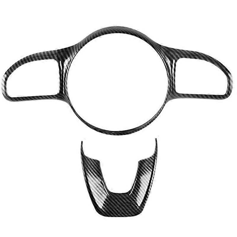 2PCS Car Steering Wheel Button Frame Sticker Trim for W177 W205 W213 Sport Edition 2019-2020