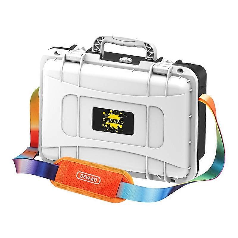 DEVASO For Switch / OLED IP67 Waterproof Case Black White+Shoulder Strap