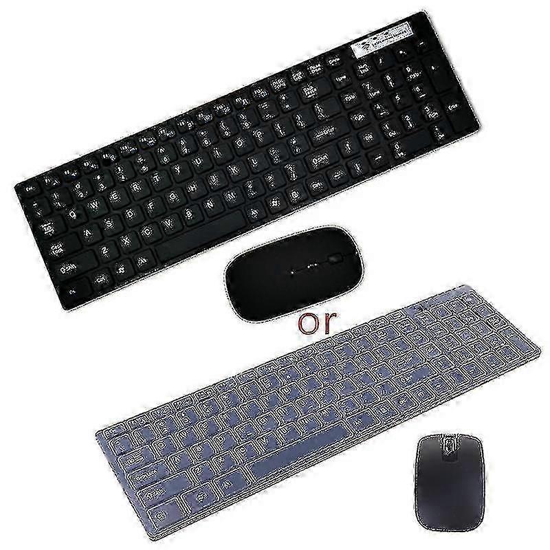 Universal Silent Ultra-thin 2.4g Wireless Keyboard And Mouse Set For Laptop Pc Computer