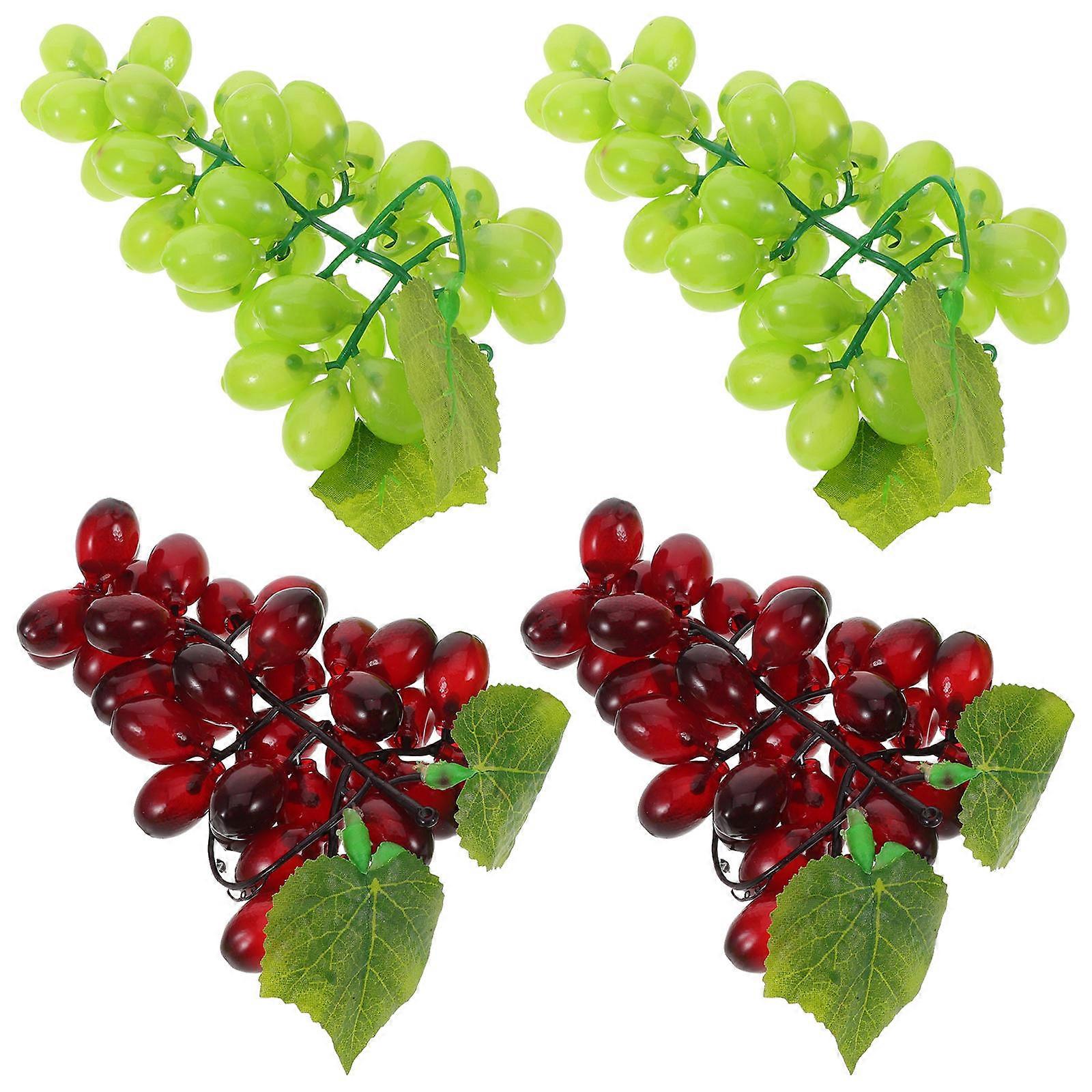 Grape Vine Home Decorations Lifelike Artificial Grape Vines for Ceiling Multi Material Decoration 4Pcs