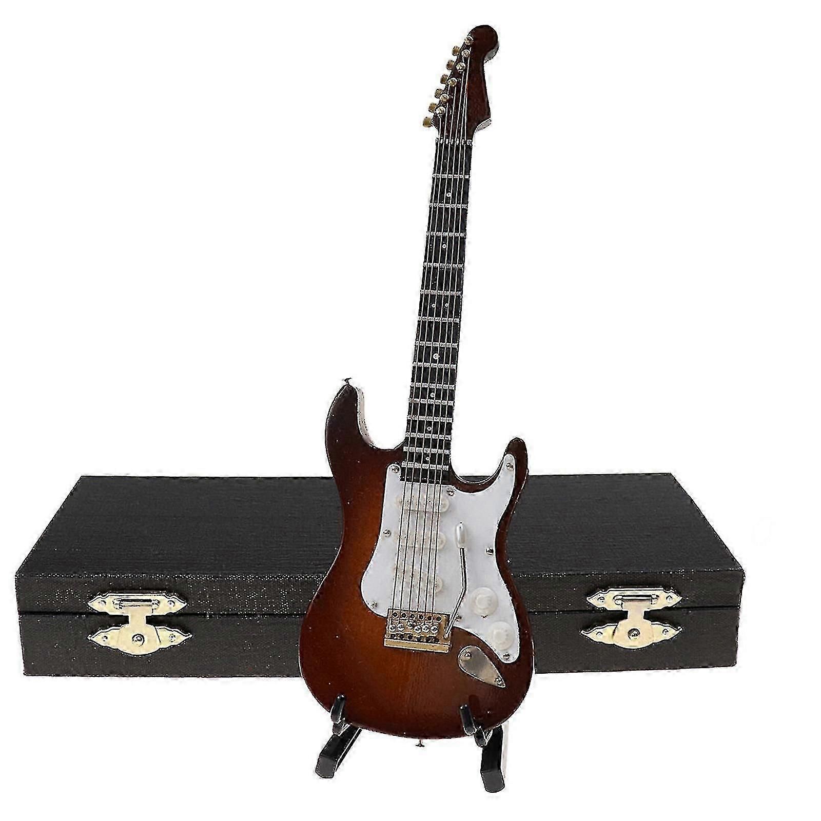 Okrasná miniatúrna replika gitár Mini klasická gitara / elektrická gitara Model Holiday Ornament