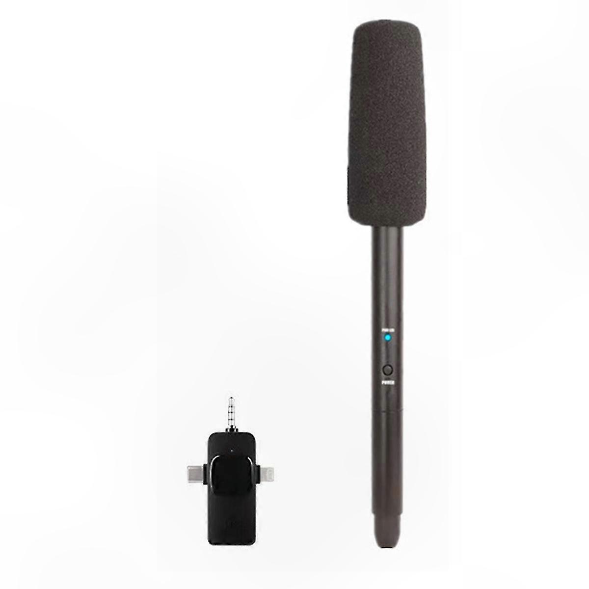 Portable Wireless Microphone for Mobile Devices Handheld Interview Mic