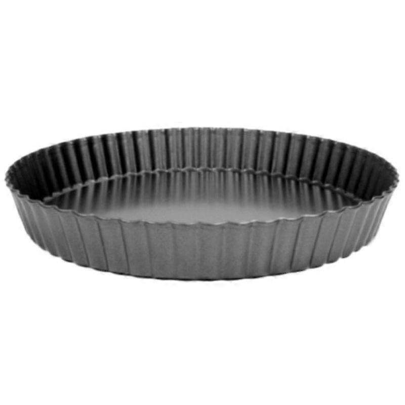 Non-Stick Quiche Flan Pan Molds Pie Pizza Cake Round Mould Removable Loose Bottom Fluted Heavy Duty Pie Pan Bakeware 9In