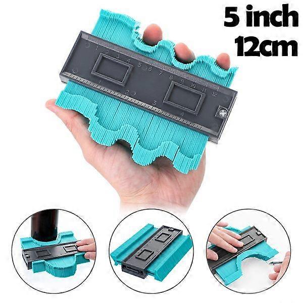 5 inch Shape Contour Gauge Duplicator Profile Measuring Angle Ruler Thickness Gauge Contour Template Copy Duplicator Woodworking Tools