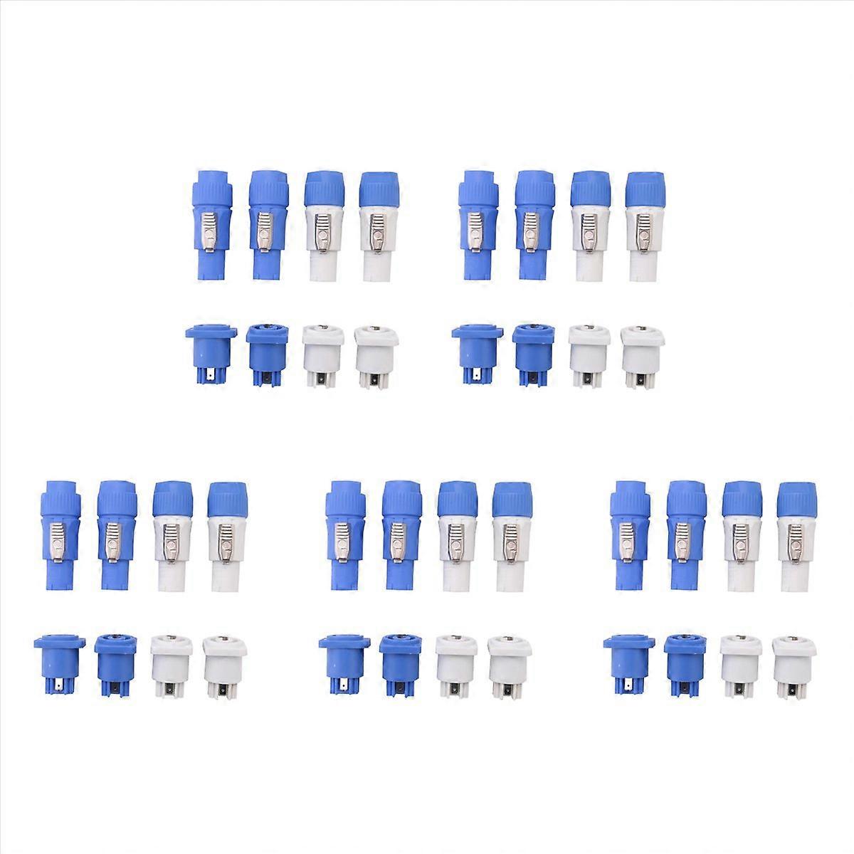 4 Sets PowerCON Connector,NAC3FCA+NAC3MPA-1&NAC3FCB+NAC3MPB-1