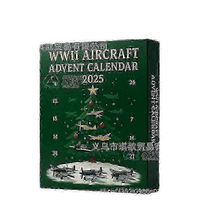 WW2 Airplane Advent Calendar 2025, 24 Days WW2 Fighter Planes, Christmas Countdown, World War II Calendar Set, Fighter Plane Advent Calendar 25-26