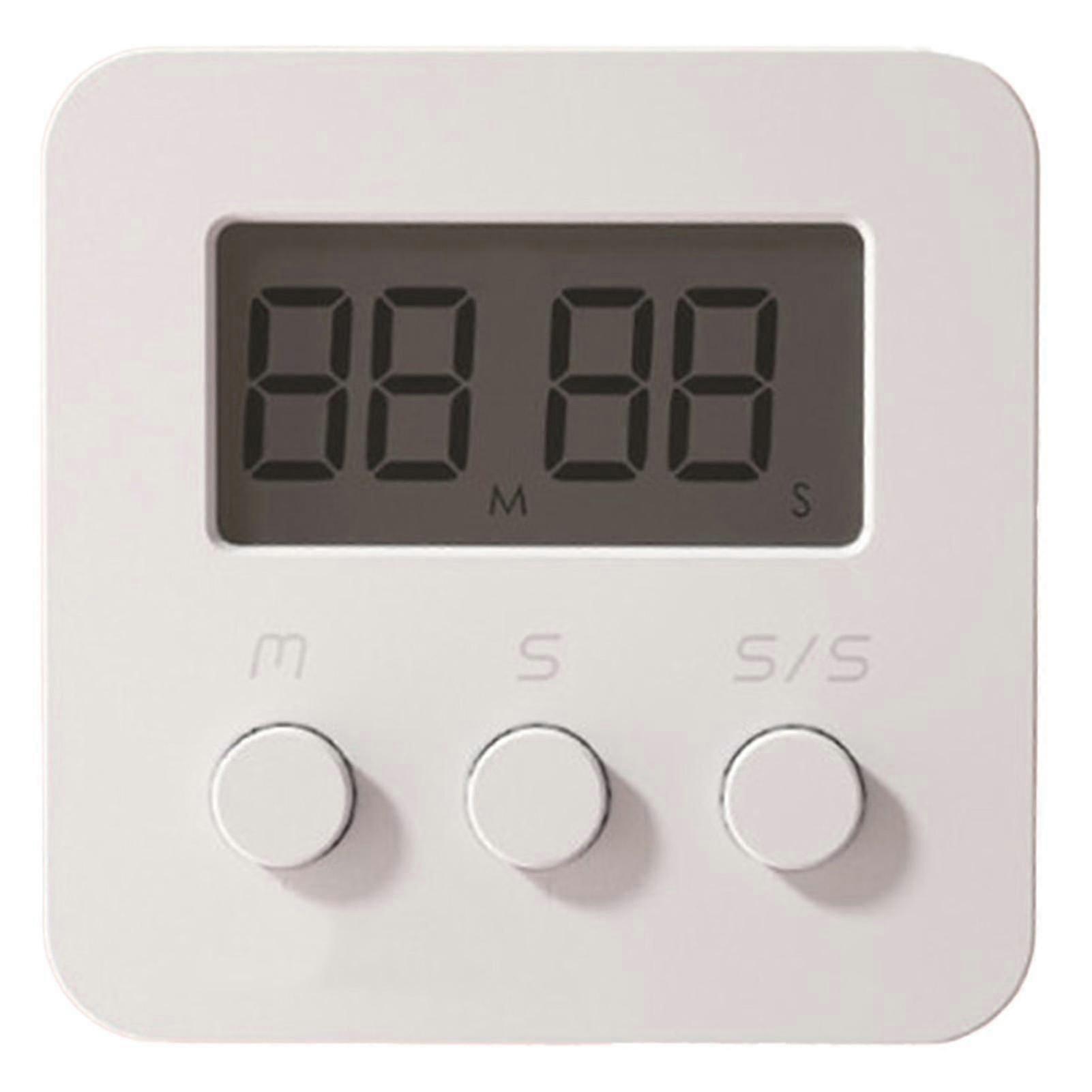 Small Digital Kitchen Timer Large Lcd Display Built-in Loudspeaker Hanging Hole Design Time Manager